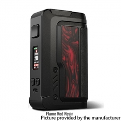 (Ships from Bonded Warehouse)Authentic Vandy Vape Gaur-21 200W Dual 18650/21700 Vape Box Mod - Flame Red Resin
